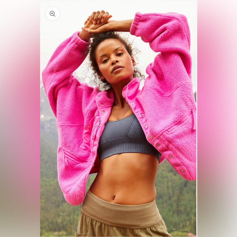 Free People Hit the Slopes pink jacket